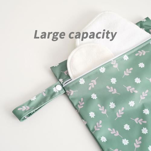 Happy Flute 3 Set Wet Bag Storage Bag Zipper Waterproof Washable | Travel Bags, Beach, Pool, Gym Bag for Cloth Diaper, Swimsuits & Wet Clothes for Baby,11.8x15.7inch - color: YMX002-S13