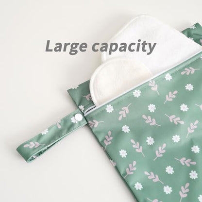 Happy Flute 3 Set Wet Bag Storage Bag Zipper Waterproof Washable | Travel Bags, Beach, Pool, Gym Bag for Cloth Diaper, Swimsuits & Wet Clothes for Baby,11.8x15.7inch - color: YMX002-S13