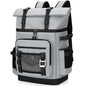 42 Can Backpack Cooler,40L Insulated Double Decker Leakproof, Waterproof Travel Cooler Backpack for Beach Camping Picnic Travel - color: gray