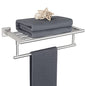 Alise 16 Inch Towel Racks for Bathroom, Towel Rack Wall Mounted with Tower Bars, SUS 304 Stainless Steel Bathroom Shelf, Heavy Duty Hand Towel Holder (Brushed Nickel) - color: Brushed Nickel, size: 16-Inch