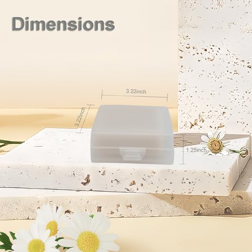 Soap Container, Shower Square Bar Holder Fit Handmade Soap, Travel Soap Case (Matt Clear) - color: Matt Clear