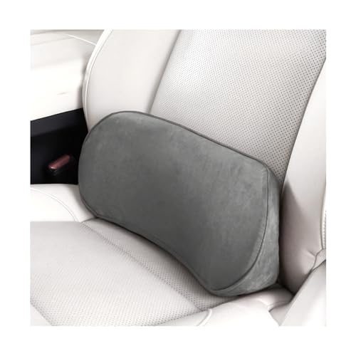 Osilly Car Lumbar Support Pillow, Memory Foam Comfortable Vehicle Seat Lower Back Support Cushion, Back & Sciatica Pain Relief Automotive Interior Driver Seat Pad, Universal for SUV RV Van (Dark Gray) - color: Dark Gray