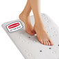Rubbermaid Soft Foam Tub Mat, Non-Slip Bath Mat with Quick-Drain Holes, 35.88 x 17 Inch BPA-Free Shower Mat for Inside Bathtub or Shower, White - color: White