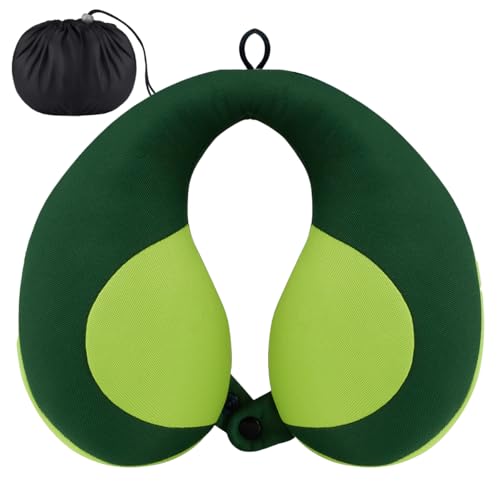 INFANZIA Kids Chin Supporting Travel Neck Pillow, Helps Support Head and Neck, Comfortably Designed for Head, Neck, and Chin Support - Gifts for Toddler/Child/Kids, Green - color: Green