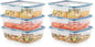 Snapware Food Storage Containers, Plastic, 8.5-Cup, Rectangular | Leakproof & Airtight | BPA-Free | Microwave & Dishwasher Safe | Pack of 6 - size: 6 Pack, style: 8.5 Cup