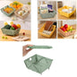 Thickened Collapsible multifunctional Colander for Kitchen, Wash Foldable Storage Drain basket for Pasta, Fruit, Vegetables, snack，Berry Space-Saving ，RV camper, Tabletop storage organization basket