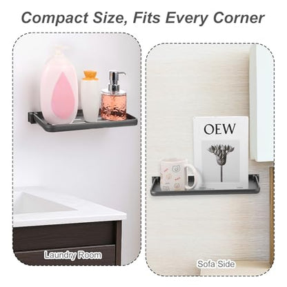 3 Pack RV Aluminum Fold Down Wall Shelf, Sturdy Wall Mounted Folding Shelf Foldable Camper Accessory for Bathroom Kitchen Bedroom Organization RV Furniture Parts Hardware for Inside - size: 15.7” x 5“