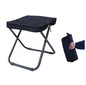 15.7" Tall Folding Stool 440LBS Heavy Duty Aluminum Alloy Portable Camping Chair for Adults, Integrated Storage Collapsible Sling Bag Stool, Perfect for Hunting Fishing Backpacking Outdoor Travel
