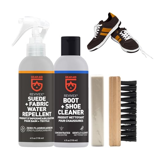 GEAR AID Revivex Suede Shoe Cleaner and Conditioning Kit for Restoring and Waterproofing your Breathable Gore-Tex Sneakers - size: 2 Pack