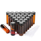 30ml Amber Small Glass Vials 30pcs with Screw Caps(30pcs) - color: Amber, size: 30ml 30pcs
