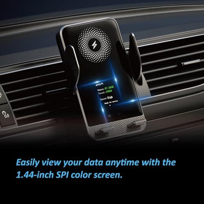 4G Mobile Car WiFi Hotspot with 10GB Preloaded US Data, Phone Holder for Navigation Wireless Charging Mount for Driving, Passenger Connectivity & Remote Work
