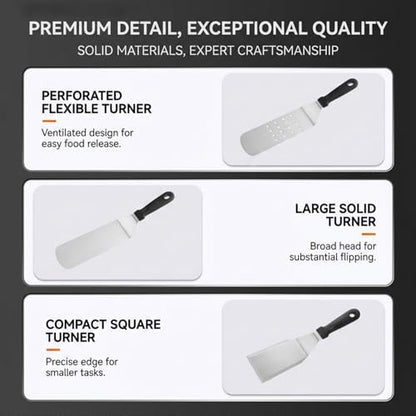 BBQ Tool Set, Stainless Steel Grill Accessories with Carrying Case, Outdoor Cooking Utensils for Camping, Tailgating, Backyard BBQ(27PCS)