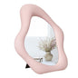YCHMIR Small Wall Mirror Table Mount Vanity Mirror 10 “L x 8.8 ”W (Pink) - color: Pink