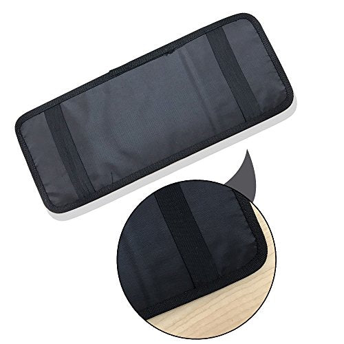 SourceTon 2 Packs Car Sun Visor Organizer, Car Visor Storage Anti-Slip Elastic Woven Board for Sunglass Holder Parking Fuel Card Digital Accessories