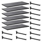 Wood Slatwall Shelves, Slat Wall Shelf Slatwall Acccessory for Garage, Home Improvement, Retail Display (6, 24''x12'') - size: 24''x12''