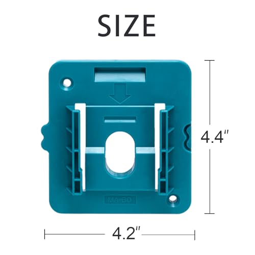 (5 Pack) Battery Holder Fit for Makita 18V Battery, Wall Mount Batteries Storage Organizer for Work Van, Shelf, Toolbox for BL1860 for BL1850 for BL1840 BL1830 BL1860 BL1850 BL1840