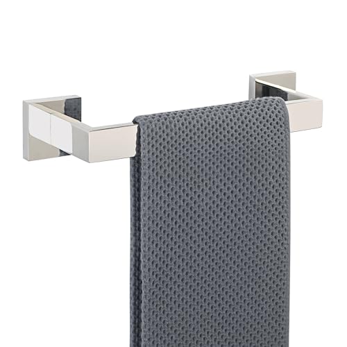 Alise Polished Chrome Towel Bar, 12 Inch Towel Racks for Bathroom, SUS304 Stainless Steel Towel Holder Wall Mounted, Heavy Duty Towel Hanger for Bathroom & Kitchen (Polished Chrome) - color: Polished Chrome, size: Single 12 Inch