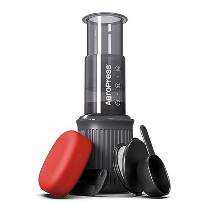 AeroPress Go Travel Coffee Maker & Stainless Steel Filter Bundle