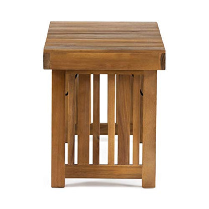 Christopher Knight Home Hilton Outdoor Acacia Wood Folding Side Table, Teak Finish - color: Teak Finish