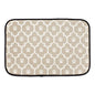 Bone Dry Machine Washable, Ultra Absorbent Pet Mat, 12x18, Stone/Off-White Lattice - color: Stone/Off-White Lattice, size: 12"L x 18"W