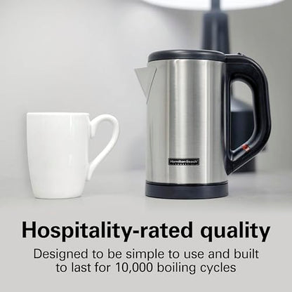 Hamilton Beach® Commercial Hospitality 0.5 Liter Stainless Steel Electric Hot Water Tea Kettle HKE050