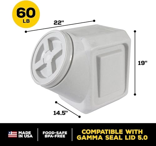 Gamma2 Vittles Vault Stackable Dog Food Storage Containers (Up To 60 Pounds) and Gamma2 Vittles Vault Dog Food Storage Container (Up To 35 Pounds)