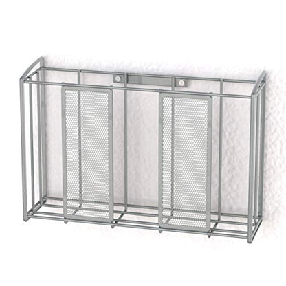 Simple Houseware Over Cabinet Door Organizer, 12.5"Wx3.75"Dx18"H, Mesh Silver - color: Silver