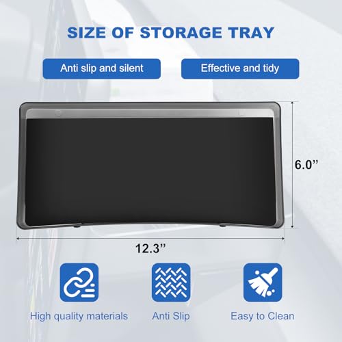 for Tesla Model Y Upgrade Behind Screen Storage Box Dashboard Hidden Organizer Tray Non-Slip Sunglass Card Holder for 2021-2023 Tesla Model 3 and 2021-2025 Model Y (Not fit 2025 Juniper) - size: 2021-2023Model3 & 2021-2025Model Y(Not fit Juniper