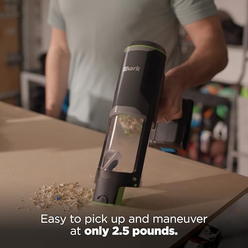 Shark PowerBoost Cordless 2-in-1 Car/Home Handheld PowerVac, Powerful Suction, 40 Minute Runtime, Portable, 3 Cleaning Modes, LED Screen, Furfins Tool, Duster Crevice Tool, Charcoal, BH102 - style: PowerBoost