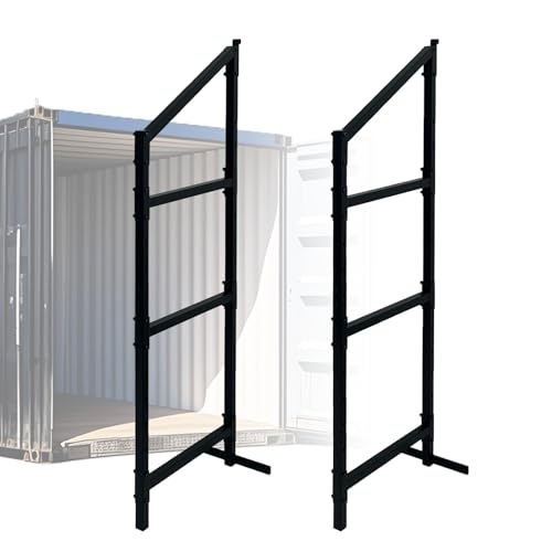 Shipping Container Shelving - 21in*58in, Industrial Cargo Trailer Shelving, Porous Adjustable interlayer spacing , Suitable for Container, Storage, Garage,Easy Installation（2 pcs） - size: 21(W)*58(H) inch - 2PCS