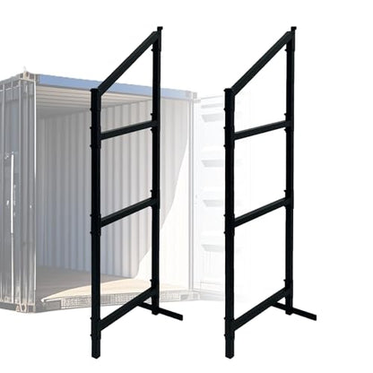 Shipping Container Shelving - 21in*58in, Industrial Cargo Trailer Shelving, Porous Adjustable interlayer spacing , Suitable for Container, Storage, Garage,Easy Installation（2 pcs） - size: 21(W)*58(H) inch - 2PCS