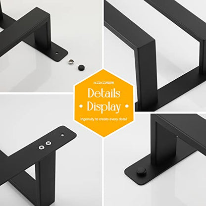 KOKOSIRI Towel Bars Black Bath Towel Holders 24-Inch Bathroom 2-Tiers Ladder Towel Rails Wall Mounted Towels Shelves Rack Stainless Steel, B5008BK-L24 - color: Matte Black, size: 24-Inch