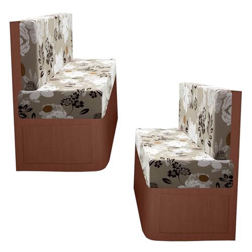 FUANGUI RV Dinette Cushion Covers Stretch Camper Booth Seats Replacement Washable Sofa Furniture Protector (A5, 2 Bench & 2 Backrest Covers) - color: A5