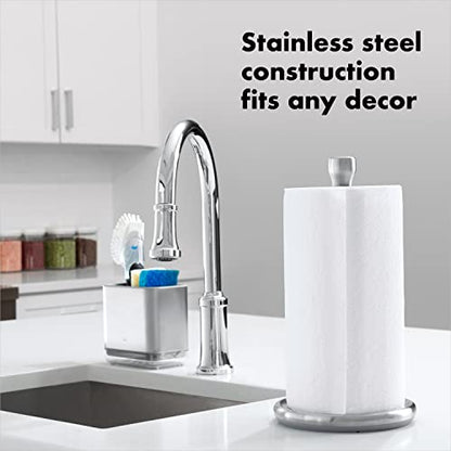 OXO Good Grips Steady Paper Towel Holder Countertop,(Pack of 4) - size: One Size (Pack of 4)