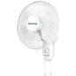 Hurricane 16" Supreme Oscillating Wall Mount Fan w/ 3 Quiet Speeds, White - Corded Electric Air Cooling Unit w/ Easy Pull Cord Controls for Homes, Greenhouses, Garages, Workshops & Gyms - style: 16" Supreme