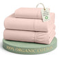 LANE LINEN Eco Friendly 100% Organic Cotton Twin Sheet Set, Hotel Quality Premium Bedding Sheets & Pillowcases Set Twin Size, Soft & Comfy Percale Sheets, Machine Wash Bed Sheets- Sepia Rose - color: 03: Dusty Rose, size: Twin
