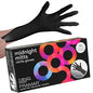 FRAMAR Black Gloves Disposable Latex Free – Extra Small Nitrile Gloves Black, For Hair Dye, Tattoo Supplies, Cleaning, Mechanic – Extra Durable & Resistant – 12 Inches Long – 100 Pack - size: X-Small