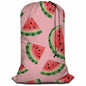 Swono Heavy Duty Laundry Drawstring Bag with Strap Juicy Watermelon, Tropical Exotic Fresh Fruits 28 x 40 Inch, Oxford Cloth Travel Dirty Clothes Bag for Laundromat and Household, Pink - color: Juicy Watermelon