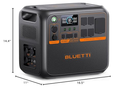BLUETTI AC200PL Portable Power Station, 2304Wh Solar Generator, Expandable to 8448Wh w/ 4 2400W AC Outlets (3600W Power Lifting), 30A TT30 Output, LiFePO4 Battery Backup for RV, Camping, Home Use - style: BLUETTI AC200PL
