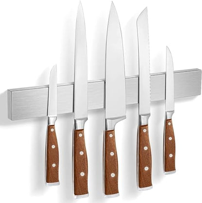 Knife Magnetic Strip, Magnetic Knife Holder for Wall Mount Fridge Refrigerator Knife Magnet Bar Knife Rack RV Kitchen Utensil Holder Metal Kitchen Tool Holder Knife Block RV Accessories 14 Inch - size: 14 inches