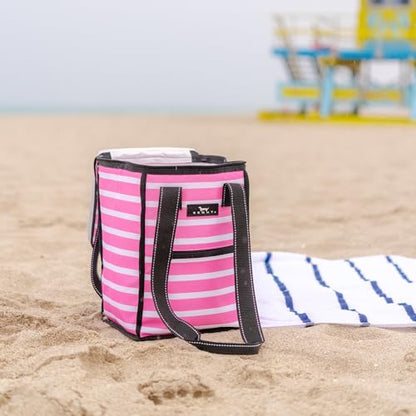 SCOUT Pleasure Chest - Soft, Lightweight, Insulated Cooler, Fits 5 Wine Bottles, Cooler for Beach, Pool, Boat, and Picnics - color: Nantucket Navy