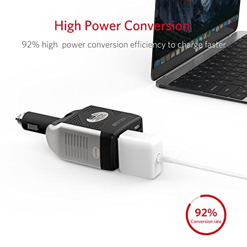 BESTEK 75W Power Inverter DC 12V to 110V AC Car Inverter Power Converter - color: black