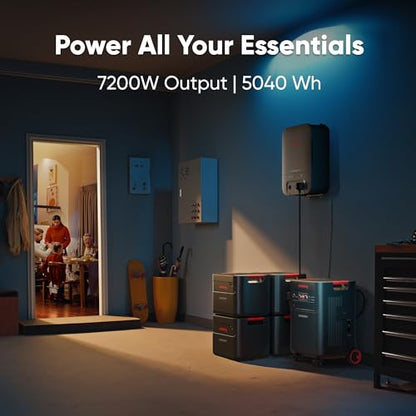 Jackery Solar Generator 5000 Plus Portable Power Station with Extra Battery and 500W, 10kWh LFP Battery, 7200W AC Output Solar Generator for Home Use, Emergency Backup - style: Explorer 5000 Plus+EB+500X