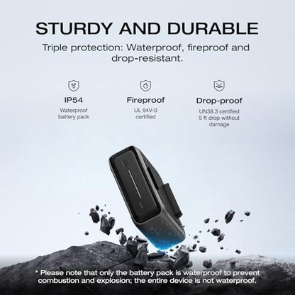 EF ECOFLOW River 3 Plus Portable Power Station Extra Battery EB300, 286Wh Expansion LiFePO4 (LFP) Battery with 10-Year Lifespan, Built-in 140W USB-C Port for Charging/Discharging, Use Independently - style: River 3 Plus EB300