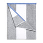 HENBAY Cotton Oversized Beach Towel - Large 70 x 35 Inch Pool Towel, Grey Striped Quick Dry Swimming Cabana Towel - color: Grey
