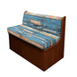 NDISTIN Wood Blue RV Dinette Cushion Covers 2Pcs Rv Couch Cover Replacement Comfortable Camper Couch Cover for RVS Washable RV Cushion Covers Dinette Booth Set - color: Wood Blue
