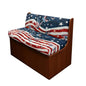 American Flag Butterfly RV Dinette Cushion Covers, Stretch Camper Cushion Slipcovers for Travel Trailer Couch RV Booth Seat, Replacement Camper Sofa Chair Protector - color: American Flag Butterfly