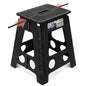 Delxo Folding Step Stool 16 Inch,Non-Slip Foldable Stools for Adults Up to 300 LBS,Kitchen Collapsible Fold Up Stepping Stool with Dotted 1 Pack,Black - color: Dot Black, size: 16 Inch