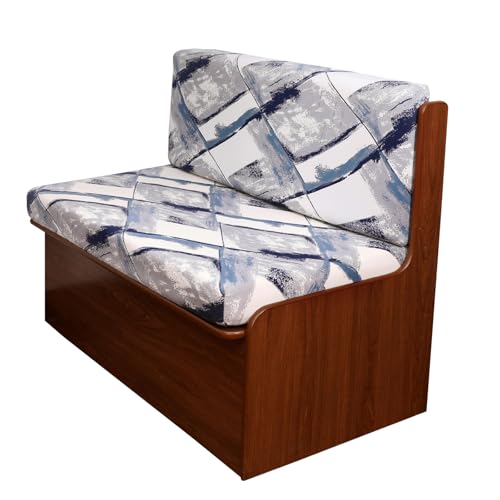 CRFATOP 2 Pieces RV Couch Covers for Sofa Bed Printed Large Camper Cushion Slipcover Stretch 3 Seat Rv Dinette Cushion Furniture Protector for Jackknife Sleeper Sofas, 1 Backrest & 1 Bench Cover,D04 - color: Color D04, size: 1 Set