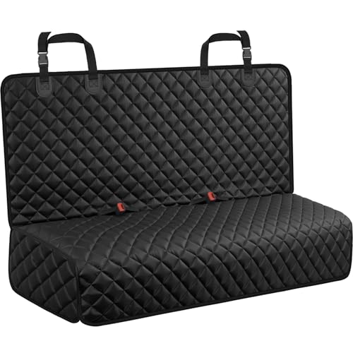 URPOWER Dog Car Seat Cover for Back Seat - Waterproof Non-Slip Car Seat Protector for Dogs Pet, Scratchproof Back Bench Seat Covers for Compact Cars Small SUVs, Black - color: Black, size: Small (50" x 49")